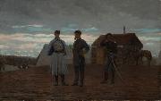 Winslow Homer Officers at Camp Benton oil painting artist